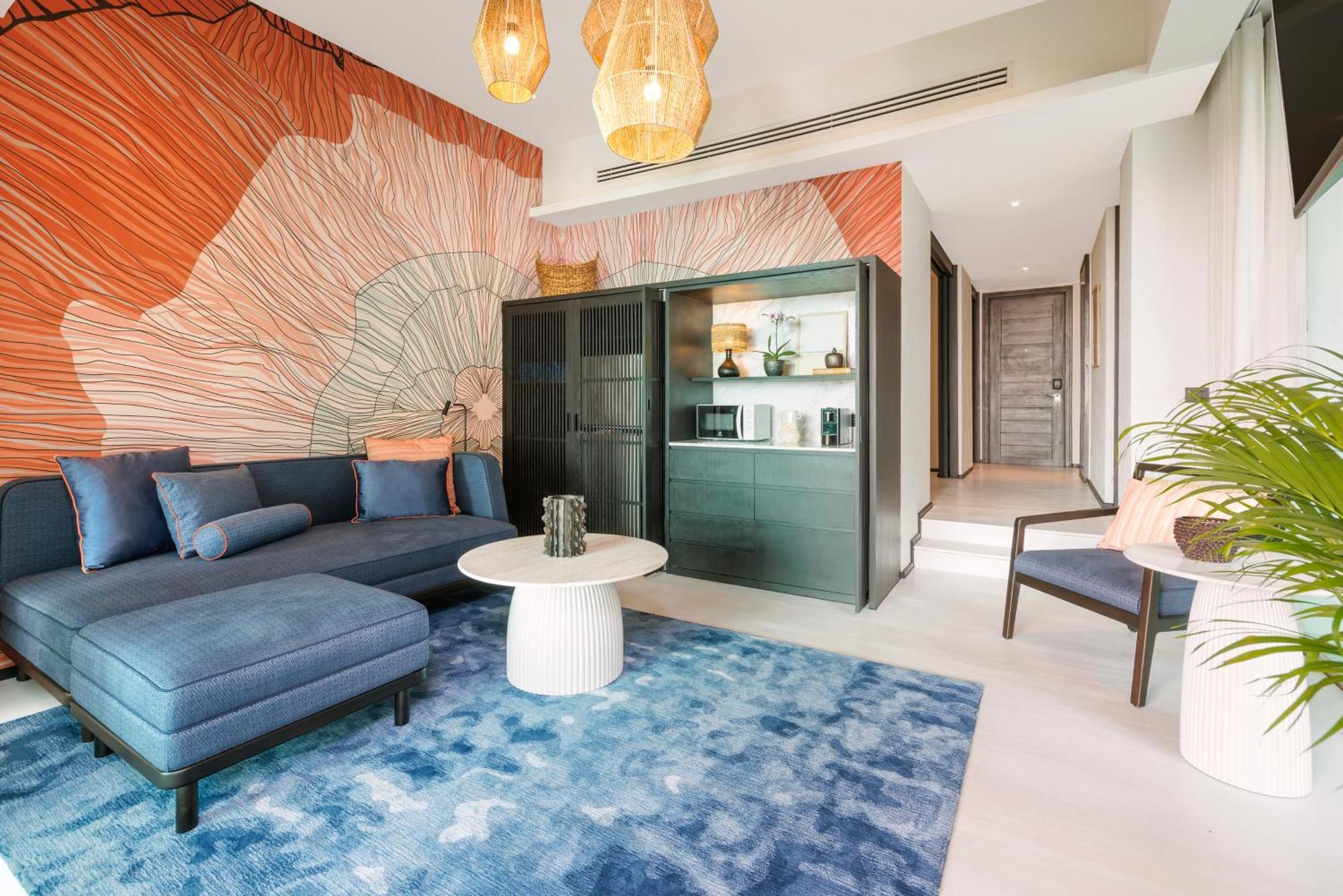 ホテル ウィンダム グランド プーケット カリム ベイ パトン エクステリア 写真 A living room at the hotel
